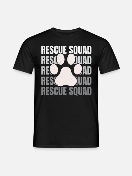 Rettungstrupp Tierretter Tierrechte Aktivist - Männer T-Shirt - Schwarz