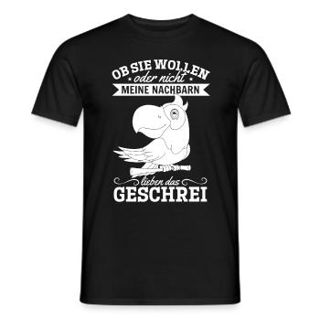 Ob Sie Wollen Oder Nicht Meine Nachbern Lieben Das - Männer T-Shirt - Schwarz - Vorne - AI Model Male 178 light (178cm)