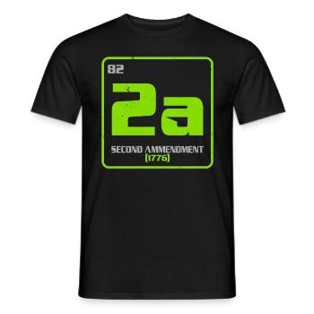 Second Amendment Gun Rights 2nd Amendment America - Men's T-Shirt - black - Front - AI Model Male 178 light (178cm)