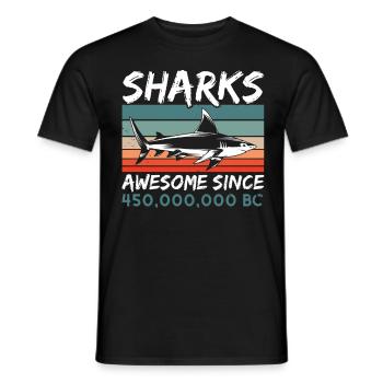 Amoureux des requins Biologie marine Animaux marins - T-shirt homme - noir - Devant - AI Model Male 178 light (178cm)