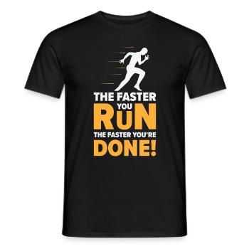 Jogger Runner Marathon Jogging Ski de fond - T-shirt homme - noir - Devant - AI Model Male 178 light (178cm)