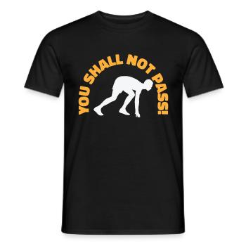 Jogger Runner Marathon Jogging Ski de fond - T-shirt homme - noir - Devant - AI Model Male 178 light (178cm)
