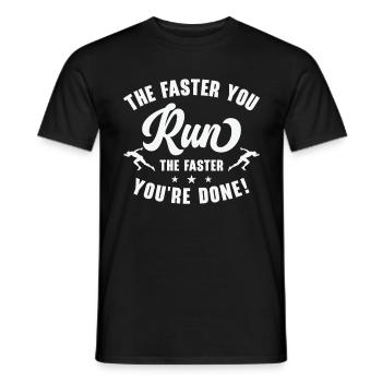 Jogger Runner Marathon Jogging Ski de fond - T-shirt homme - noir - Devant - AI Model Male 178 light (178cm)