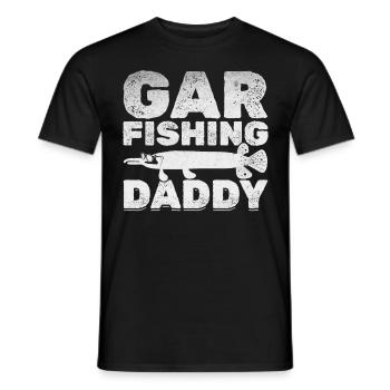 Garfishing Daddy Gar Fishing Daddy Garfish Fishing - Men's T-Shirt - black - Front - AI Model Male 178 light (178cm)
