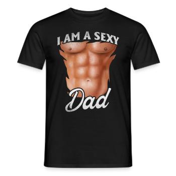 Sexy Daddy Father's Day Ideas I'm a Sexy Dad - Men's T-Shirt - black - Front - AI Model Male 178 light (178cm)