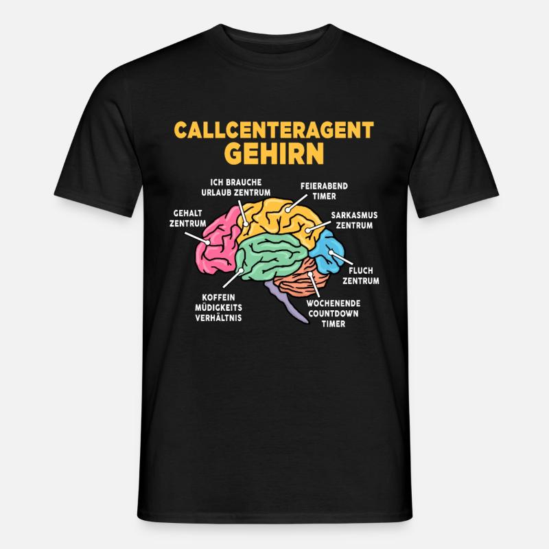 Callcenteragent - Männer T-Shirt - Schwarz