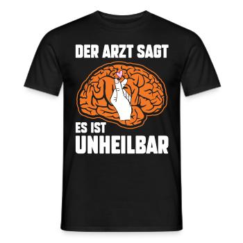 Der Arzt sagt es ist unheilbar K-pop - Männer T-Shirt - Schwarz - Vorne - AI Model Male 178 light (178cm)