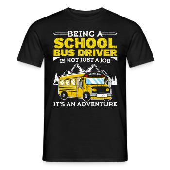 Bus driver is not just a job, it's an abente - Men's T-Shirt - black - Front - AI Model Male 178 light (178cm)