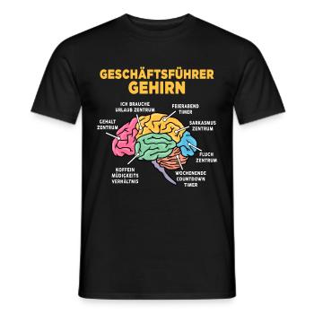 Geschäftsführer - Männer T-Shirt - Schwarz - Vorne - AI Model Male 178 light (178cm)