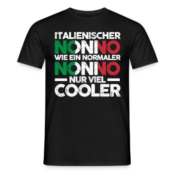 Italia Nonno Italienischer Opa Italiener Italien - Männer T-Shirt - Schwarz - Vorne - AI Model Male 178 light (178cm)