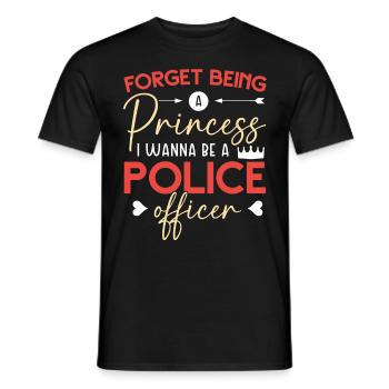 Die stärksten Frauen Und machten sie zu Polizistin - Männer T-Shirt - Schwarz - Vorne - AI Model Male 178 light (178cm)