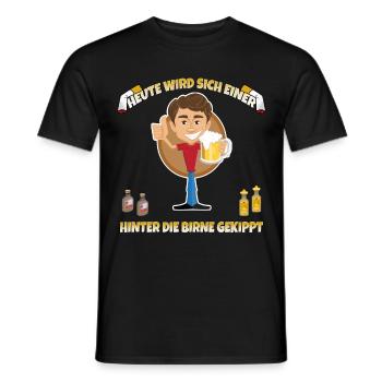 Enterrement de vie de garçon Alcool et célébration Dire - T-shirt homme - noir - Devant - AI Model Male 178 light (178cm)