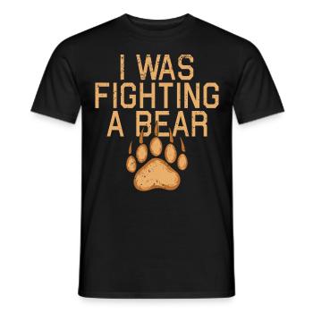 Bears Brown Bear Polar Bear Bear - Men's T-Shirt - black - Front - AI Model Male 178 light (178cm)