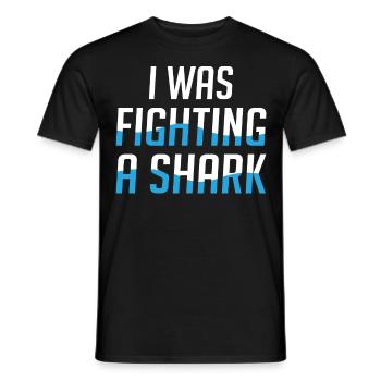 Great White Shark Hammer Shark - Men's T-Shirt - black - Front - AI Model Male 178 light (178cm)
