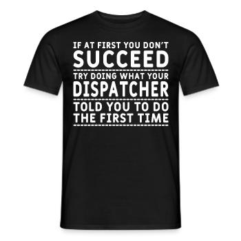 Spediteur Spedition Speditionskaufmann Dispo - Männer T-Shirt - Schwarz - Vorne - AI Model Male 178 light (178cm)