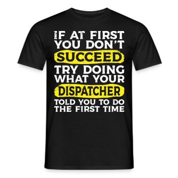 Spediteur Spedition Speditionskaufmann Dispo - Männer T-Shirt - Schwarz - Vorne - AI Model Male 178 light (178cm)