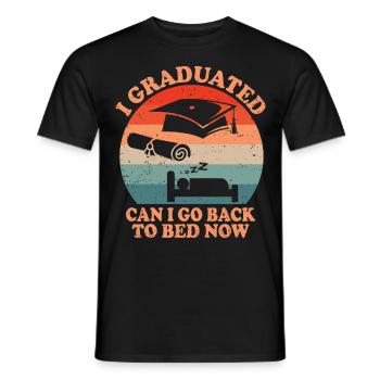 School Student Student Teacher - Men's T-Shirt - black - Front - AI Model Male 178 light (178cm)