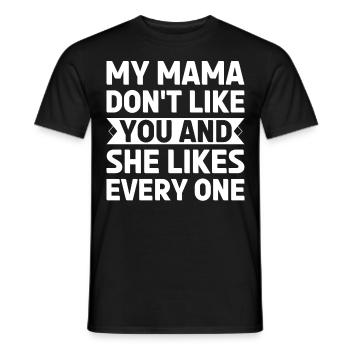 Maman Mère Fête des Mères Disant - T-shirt homme - noir - Devant - AI Model Male 178 light (178cm)