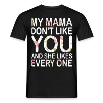 Maman Mère Fête des Mères Disant - T-shirt homme - noir - Devant - AI Model Male 178 light (178cm)