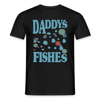 Aquarium Aquarium Papas Fish Gift - Men's T-Shirt - black - Front - AI Model Male 178 light (178cm)