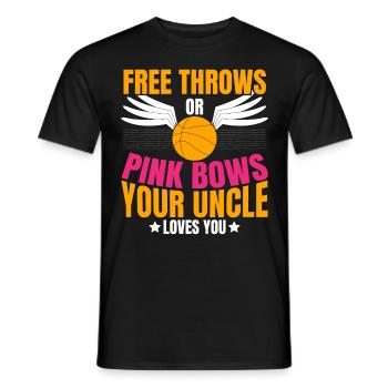Lancers francs ou nœuds roses Votre oncle adore les dés - T-shirt homme - noir - Devant - AI Model Male 178 light (178cm)