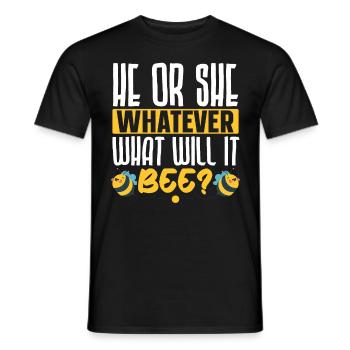 Er oder Sie Was auch immer wird es sein Baby Revea - Männer T-Shirt - Schwarz - Vorne - AI Model Male 178 light (178cm)