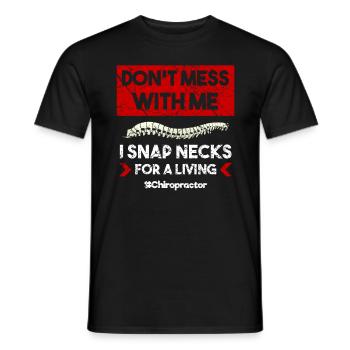Chiropraticien Physiothérapeute Profession I Cadeau - T-shirt homme - noir - Devant - AI Model Male 178 light (178cm)
