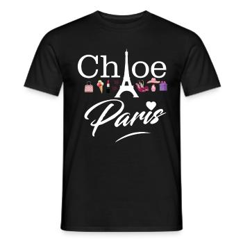 Paris Tour Eiffel Mode France - T-shirt homme - noir - Devant - AI Model Male 178 light (178cm)