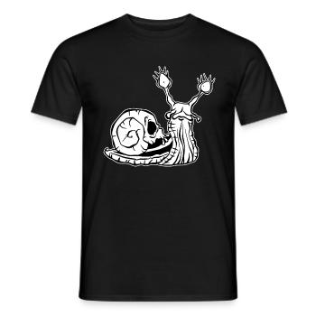 Gruselige Schnecke - Männer T-Shirt - Schwarz - Vorne - AI Model Male 178 light (178cm)