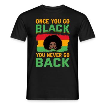 Mois de l’histoire des Noirs Histoire des Noirs Américain - T-shirt homme - noir - Devant - AI Model Male 178 light (178cm)