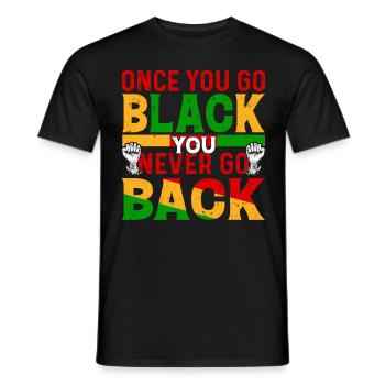 Black History Month Black History American - Männer T-Shirt - Schwarz - Vorne - AI Model Male 178 light (178cm)
