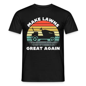Rendre les pelouses à nouveau géniales - T-shirt homme - noir - Devant - AI Model Male 178 light (178cm)