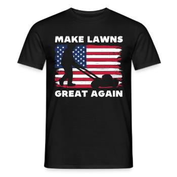 Rendre les pelouses à nouveau géniales - T-shirt homme - noir - Devant - AI Model Male 178 light (178cm)