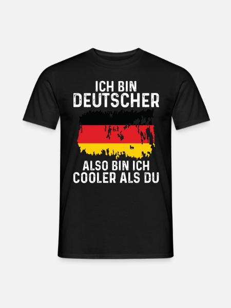 Deutschland Deutscher Deutsches - Männer T-Shirt - Schwarz