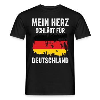 Urlaub Deutscher Deutschland - Männer T-Shirt - Schwarz - Vorne - AI Model Male 178 light (178cm)