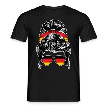 German German Germany - Men's T-Shirt - black - Front - AI Model Male 178 light (178cm)