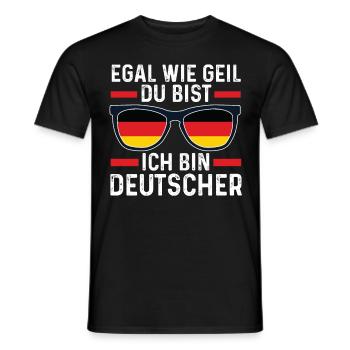 Deutscher Deutsches Deutschland - Männer T-Shirt - Schwarz - Vorne - AI Model Male 178 light (178cm)