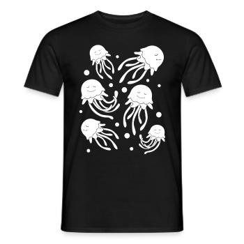 Quallen Aquarium Quallen Quallen Quallen - Männer T-Shirt - Schwarz - Vorne - AI Model Male 178 light (178cm)