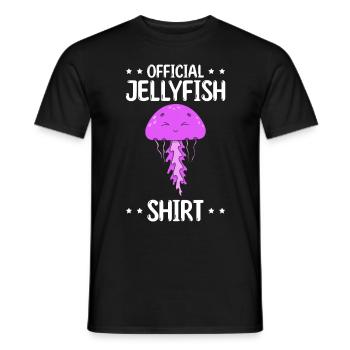 Official Jellyfish Lover Jellyfish Shirt Jellyfish - Men's T-Shirt - black - Front - AI Model Male 178 light (178cm)