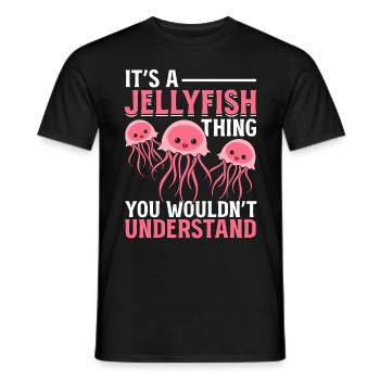 C’est une chose de méduse que vous ne comprenez pas - T-shirt homme - noir - Devant - AI Model Male 178 light (178cm)
