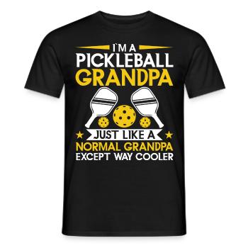 Pickleball Opa Pickleball Spieler - Männer T-Shirt - Schwarz - Vorne - AI Model Male 178 light (178cm)