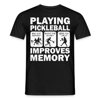 Pickleball Opa Pickleball Spieler - Männer T-Shirt - Schwarz - Vorne - AI Model Male 178 light (178cm)