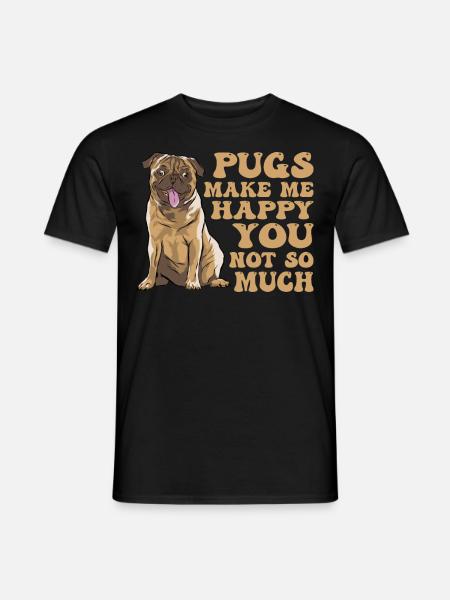 Carlin Carlin Carlins Carlins Amateurs de chiens - T-shirt homme - noir