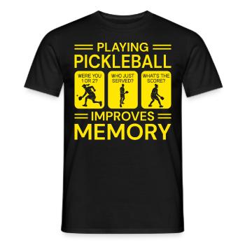 Pickleball Opa Pickleball Spieler - Männer T-Shirt - Schwarz - Vorne - AI Model Male 178 light (178cm)
