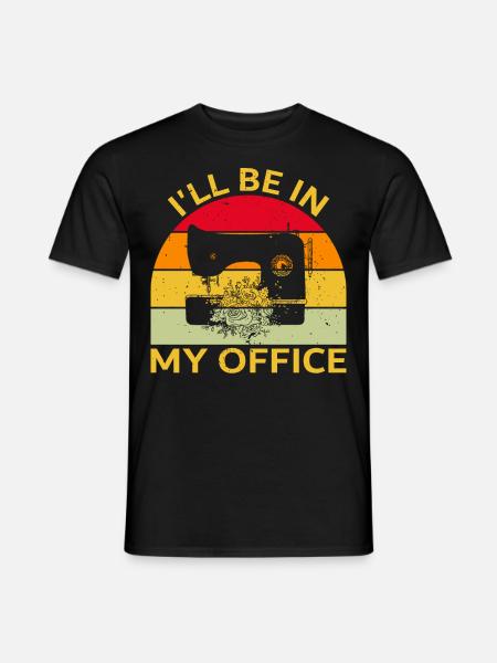 Seamstress Schneider Sewing Machine - Men's T-Shirt - black