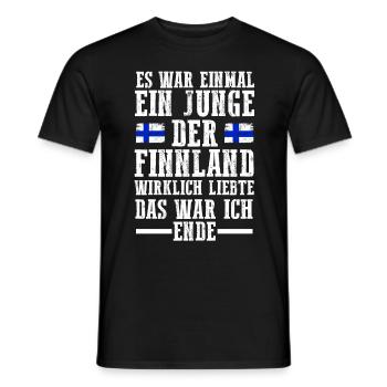 Finnland Finne Finnisches - Männer T-Shirt - Schwarz - Vorne - AI Model Male 178 light (178cm)