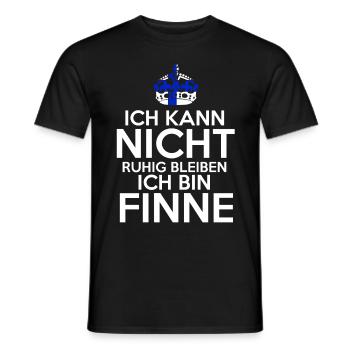 Finnland Finne Finnisches - Männer T-Shirt - Schwarz - Vorne - AI Model Male 178 light (178cm)