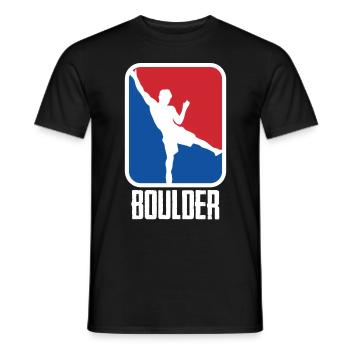 Bouldering Climbing Climbing Wall Climbers Mountains - Men's T-Shirt - black - Front - AI Model Male 178 light (178cm)