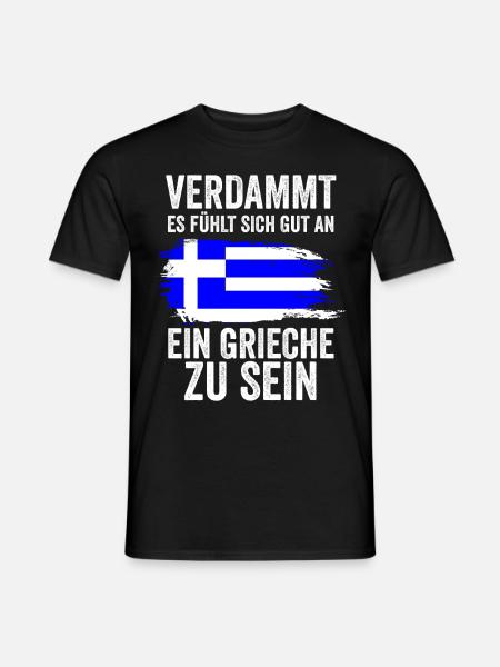 Griechenland Grieche Griechisches - Männer T-Shirt - Schwarz