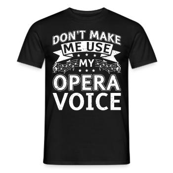 Opera singer singer opera houses - Men's T-Shirt - black - Front - AI Model Male 178 light (178cm)